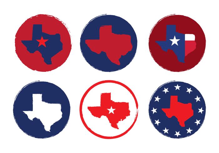 Texas Map Vectoren