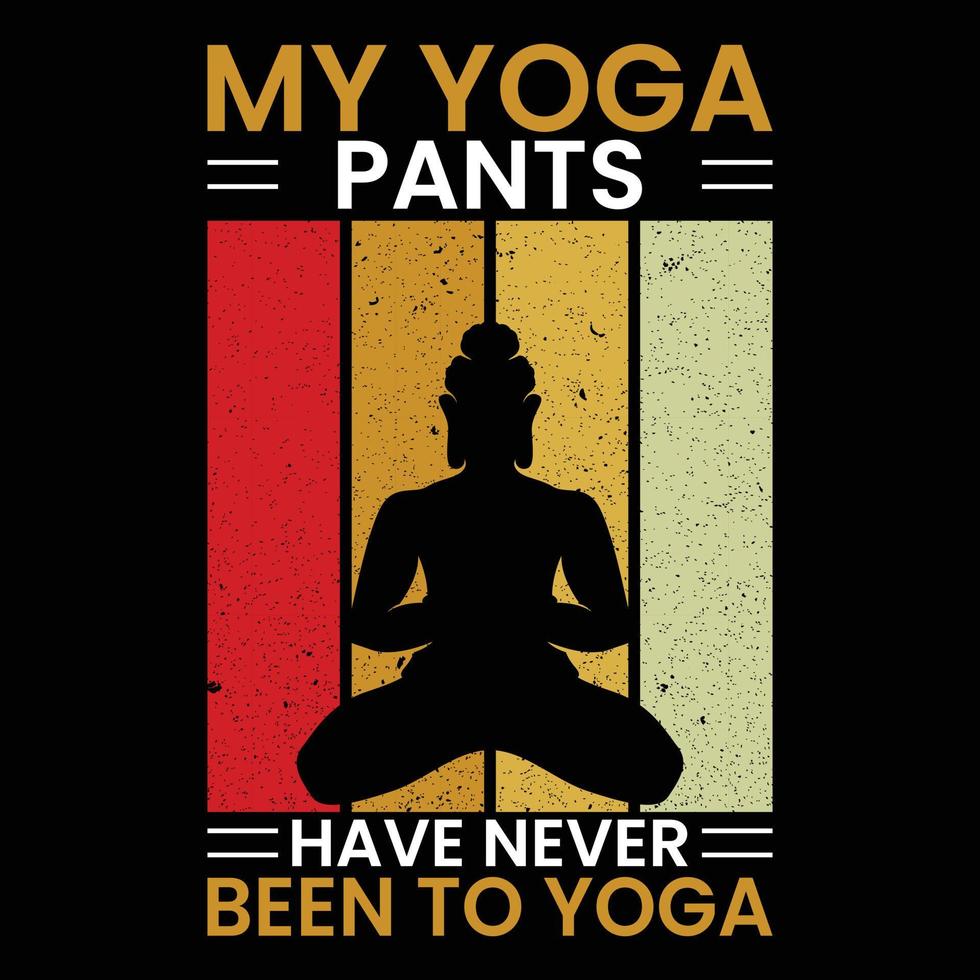 yoga t-shirt ontwerp vector