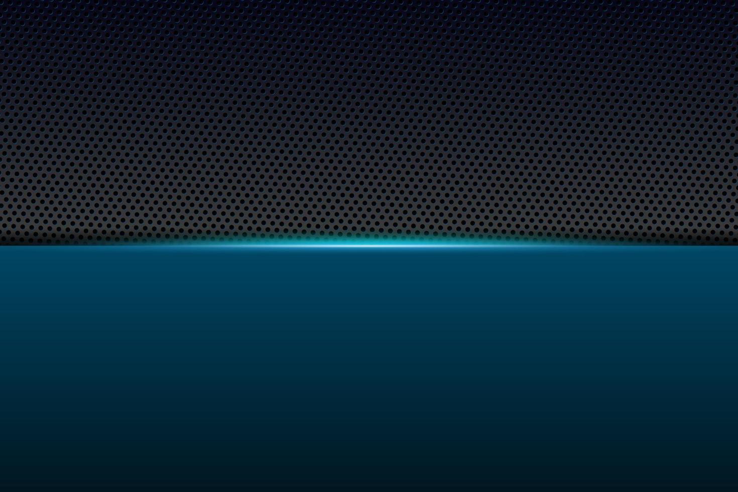 abstracte gamer achtergrond moderne tech sjabloon ontwerpconcept. metallic blauw en zwart glanzend kleurenframe op koolstofvezel materiële textuur. vector grafische spel presentatie lay-out eps illustratie
