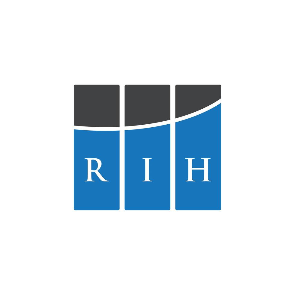 rih brief design.rih brief logo ontwerp op witte achtergrond. rih creatieve initialen brief logo concept. rih brief design.rih brief logo ontwerp op witte achtergrond. r vector