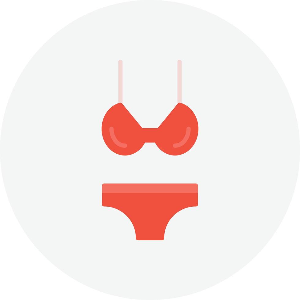 bikini platte cirkel vector