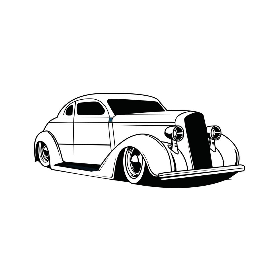 klassieke auto illustratie vector