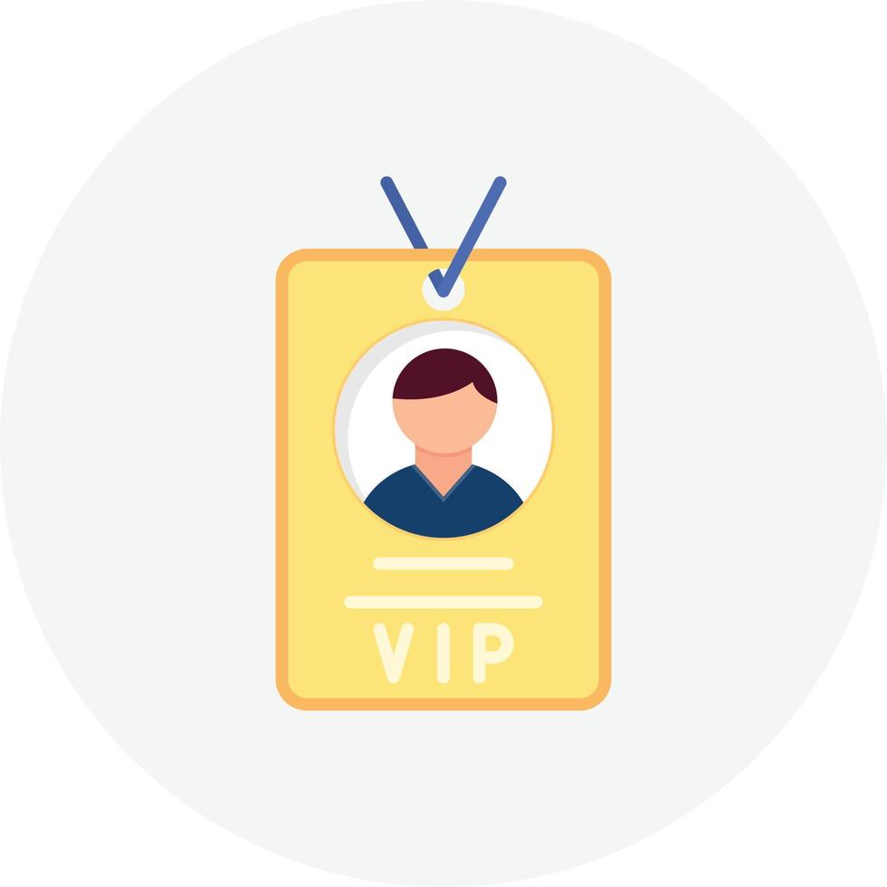 vip pass platte cirkel vector