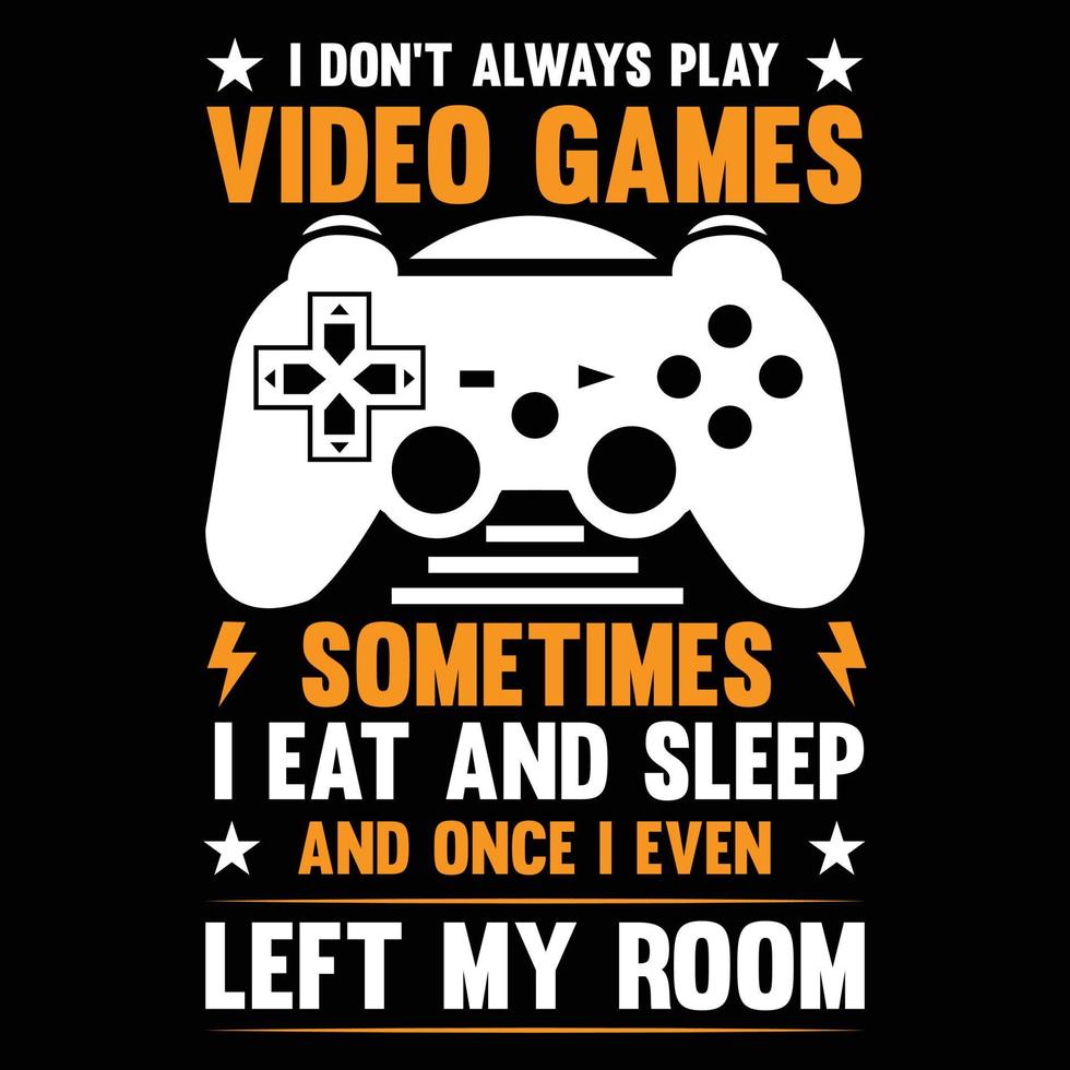 gaming t-shirt ontwerp vector