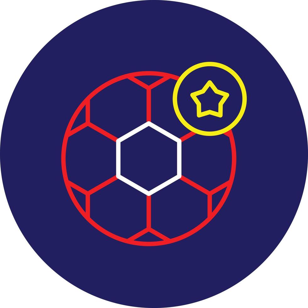 voetbal platte cirkel vector