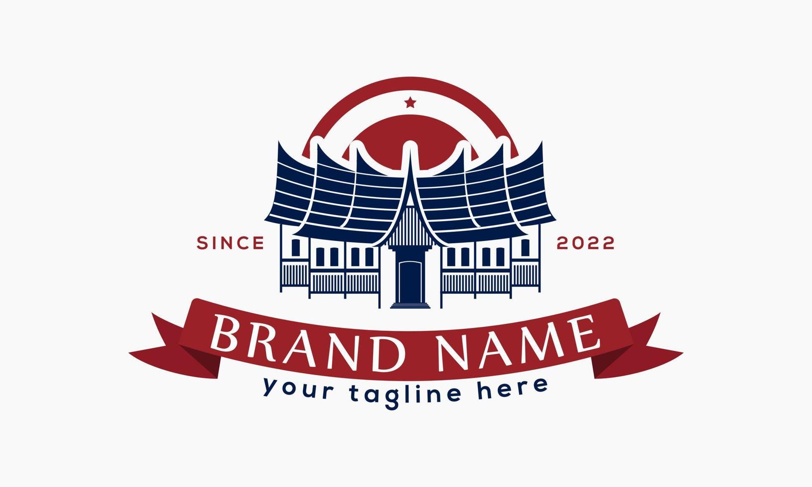 padang voedsellogo, padang vintage logo vector