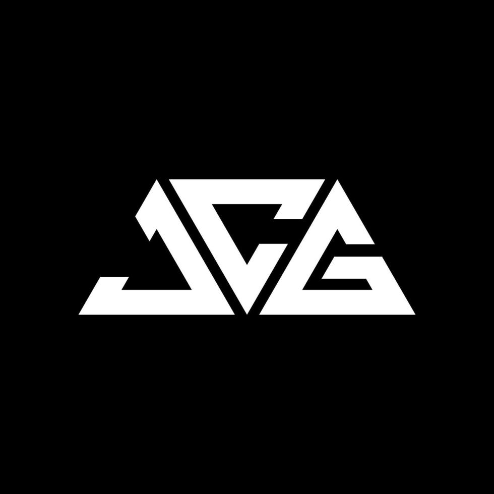 jcg driehoek brief logo ontwerp met driehoekige vorm. jcg driehoek logo ontwerp monogram. jcg driehoek vector logo sjabloon met rode kleur. jcg driehoekig logo eenvoudig, elegant en luxueus logo. jcg