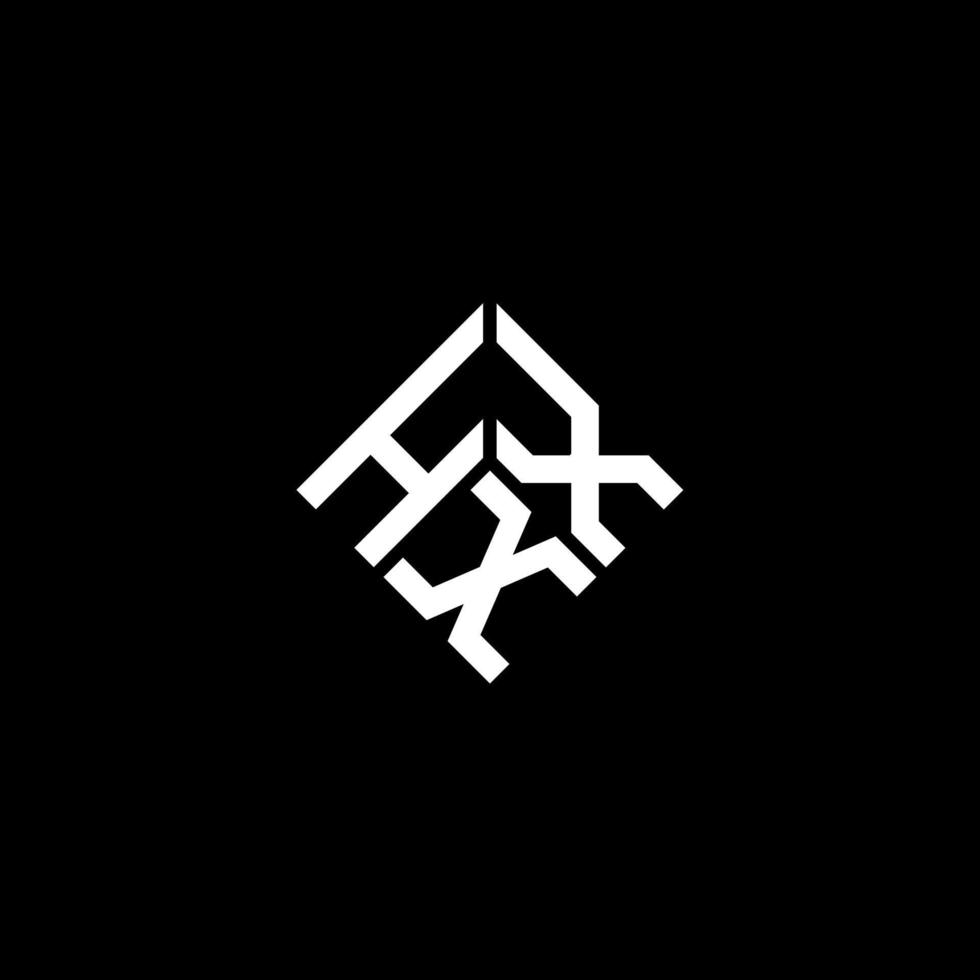 hxx brief logo ontwerp op zwarte achtergrond. hxx creatieve initialen brief logo concept. hxx brief ontwerp. vector
