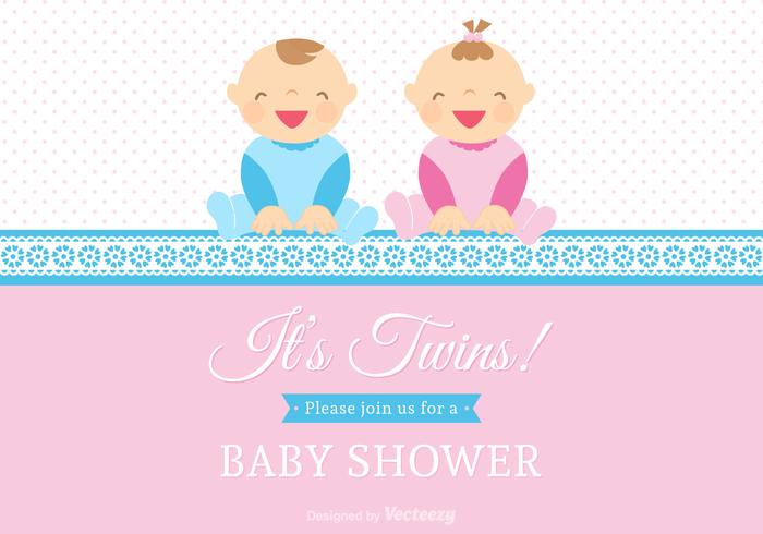 Gratis Vector Tweeling Babies Vector Kaart