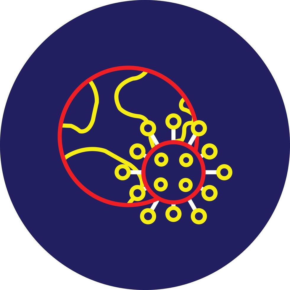 pandemische lijn veelkleurig vector