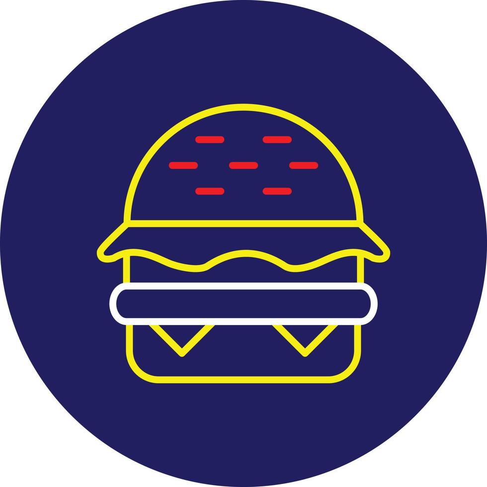 hamburger lijn multicolor vector