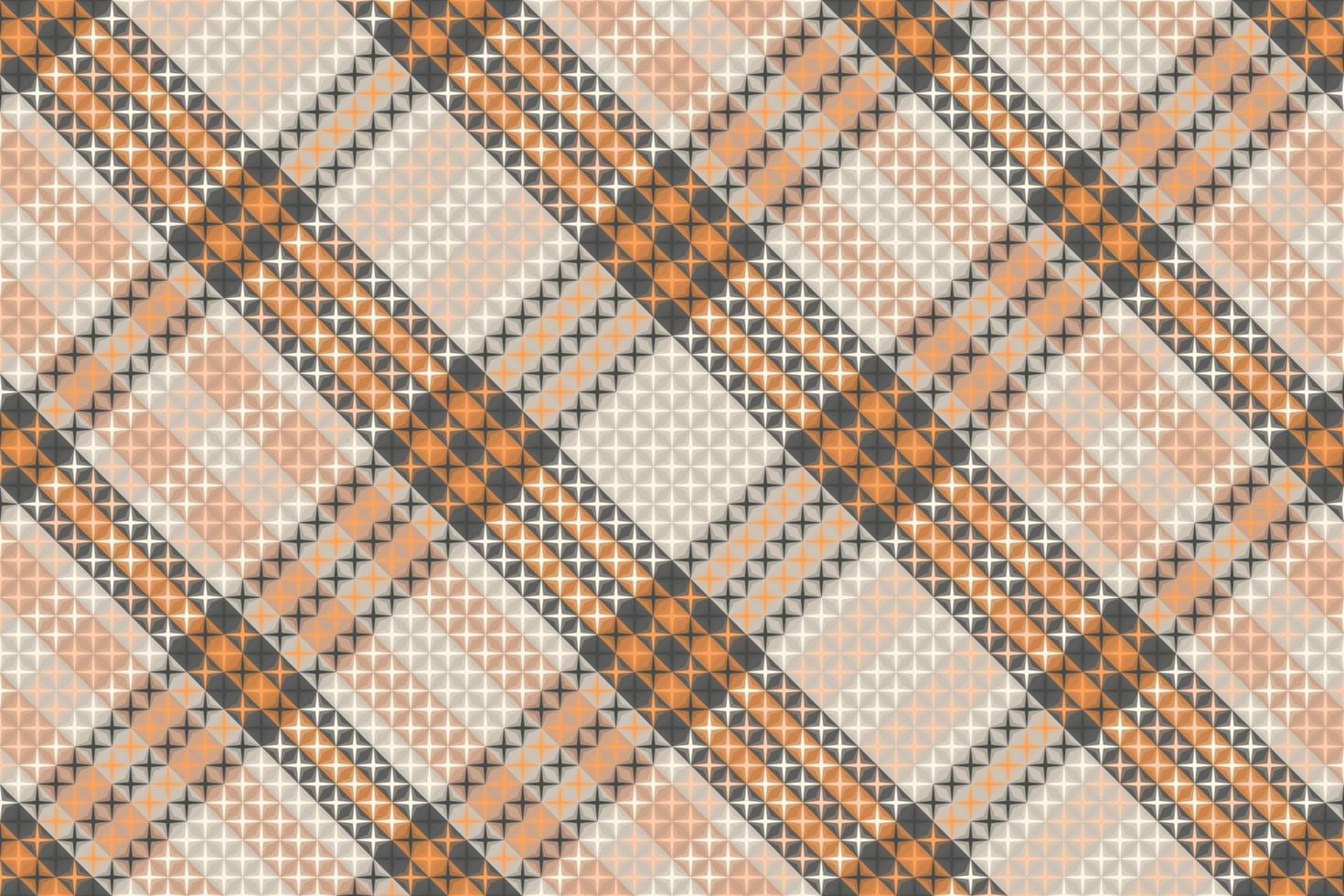 tartan geruite patroon met textuur en koffie kleur. vector