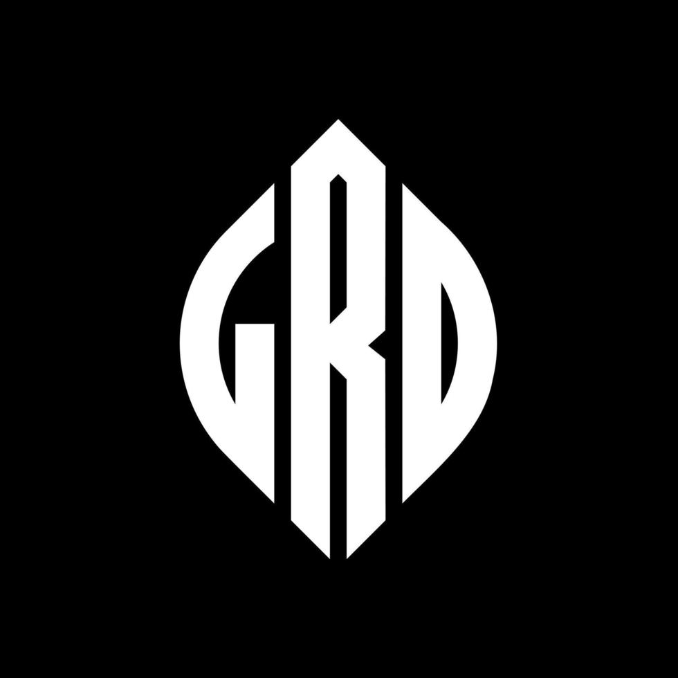 lrd cirkel letter logo ontwerp met cirkel en ellipsvorm. lrd ellipsletters met typografische stijl. de drie initialen vormen een cirkellogo. lrd cirkel embleem abstracte monogram brief mark vector. vector