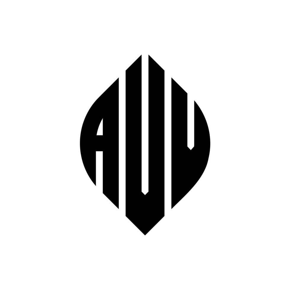 avv cirkel letter logo ontwerp met cirkel en ellipsvorm. avv ellipsletters met typografische stijl. de drie initialen vormen een cirkellogo. avv cirkel embleem abstracte monogram brief mark vector. vector