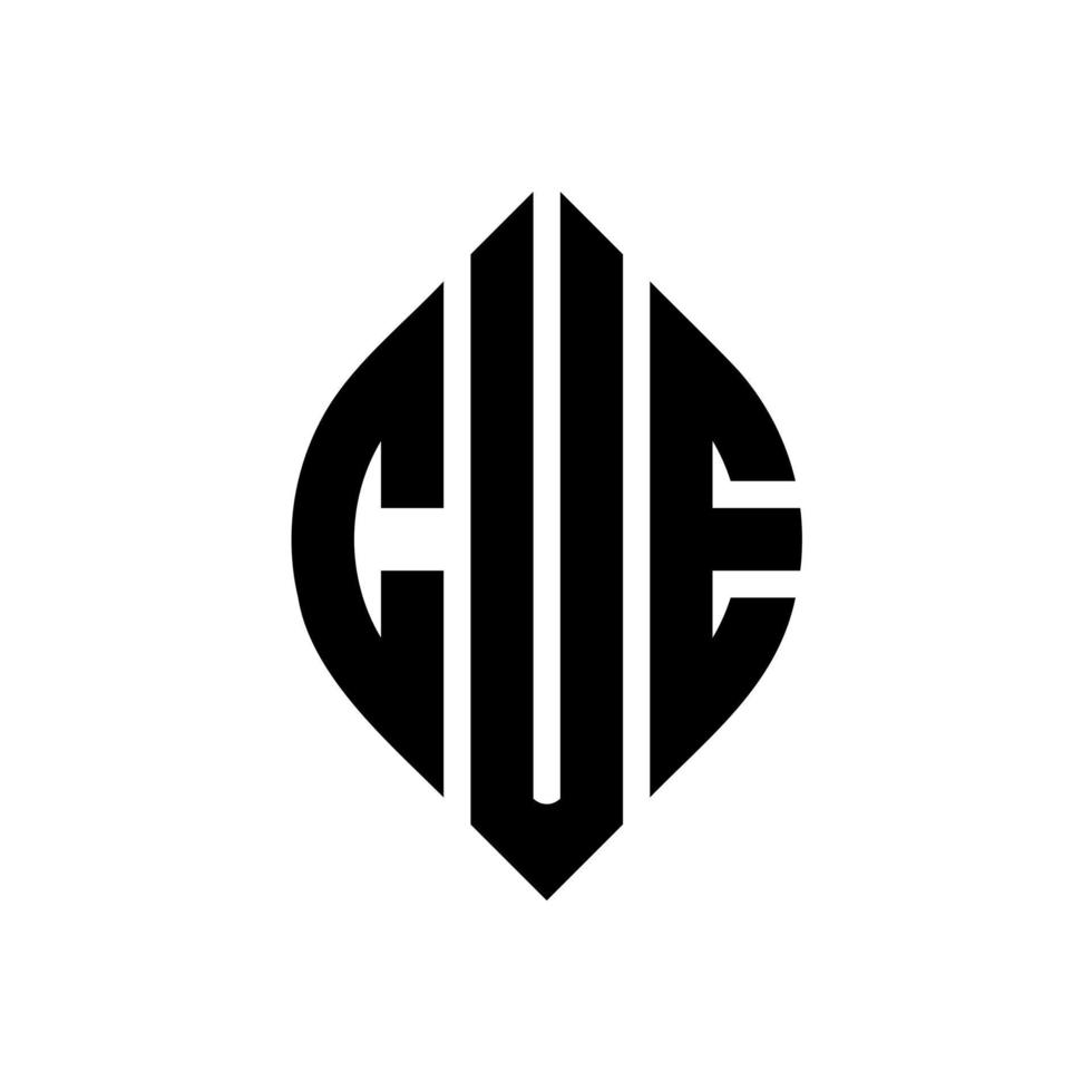 cus cirkel letter logo ontwerp met cirkel en ellipsvorm. cus ellips letters met typografische stijl. de drie initialen vormen een cirkellogo. cus cirkel embleem abstracte monogram brief mark vector. vector