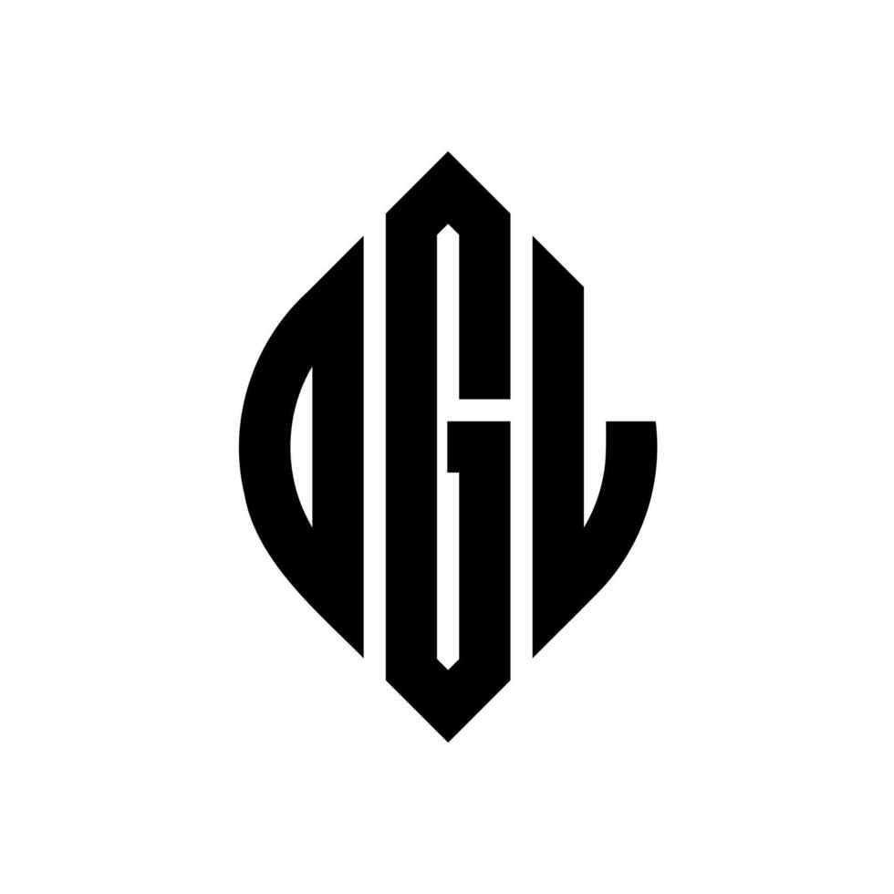 dgl cirkel letter logo ontwerp met cirkel en ellipsvorm. dgl ellipsletters met typografische stijl. de drie initialen vormen een cirkellogo. dgl cirkel embleem abstracte monogram brief mark vector. vector