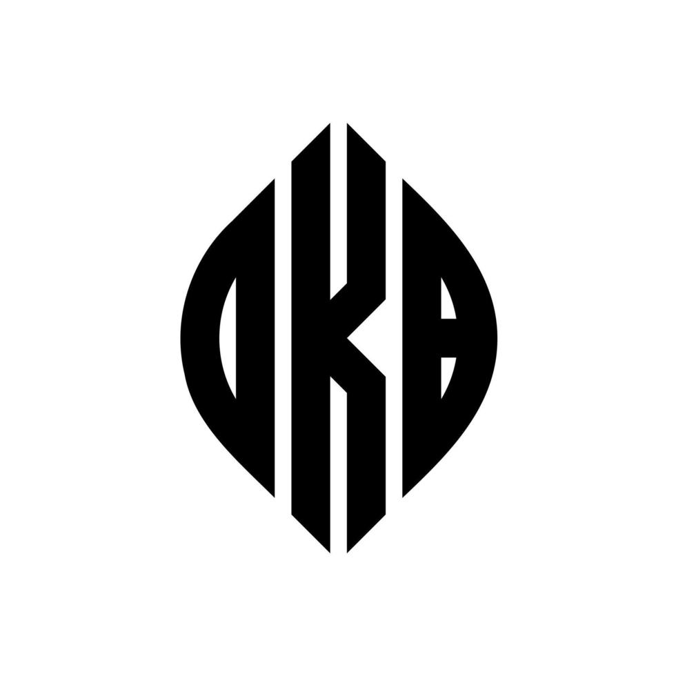 dkb cirkel letter logo-ontwerp met cirkel en ellipsvorm. dkb ellipsletters met typografische stijl. de drie initialen vormen een cirkellogo. dkb cirkel embleem abstracte monogram brief mark vector. vector