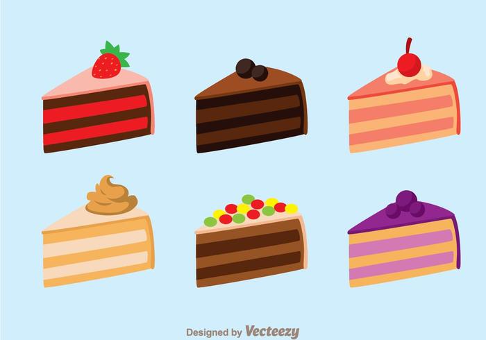 Geïsoleerdec Cake Slice vector