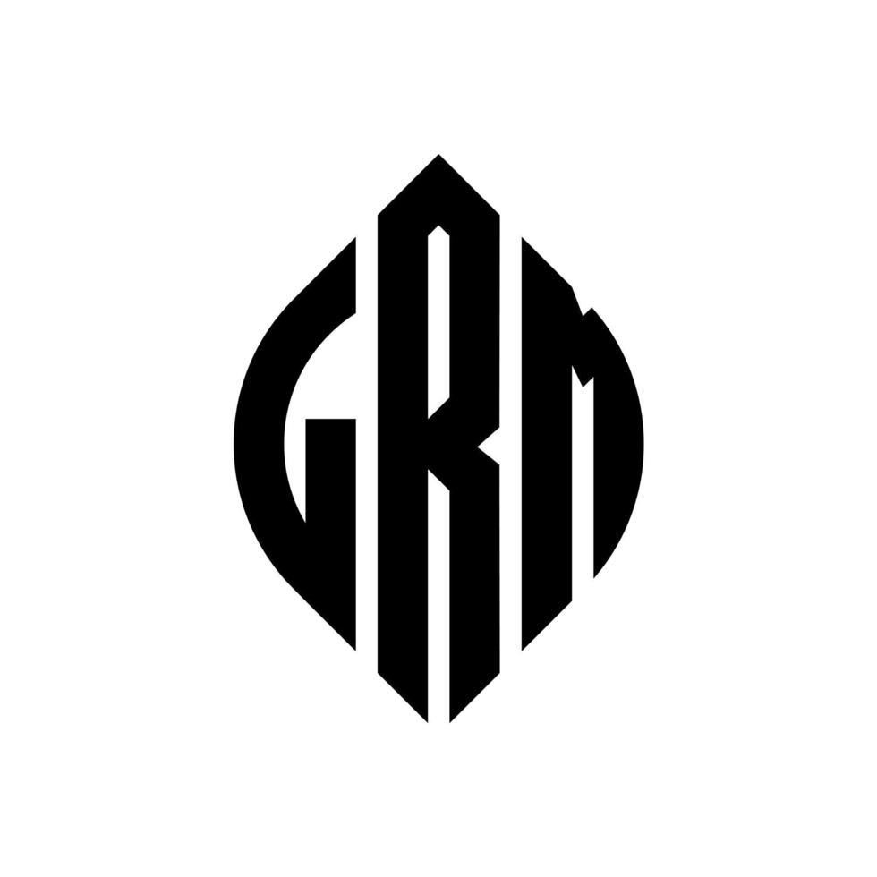 lrm cirkel letter logo ontwerp met cirkel en ellipsvorm. lrm ellipsletters met typografische stijl. de drie initialen vormen een cirkellogo. lrm cirkel embleem abstracte monogram brief mark vector. vector