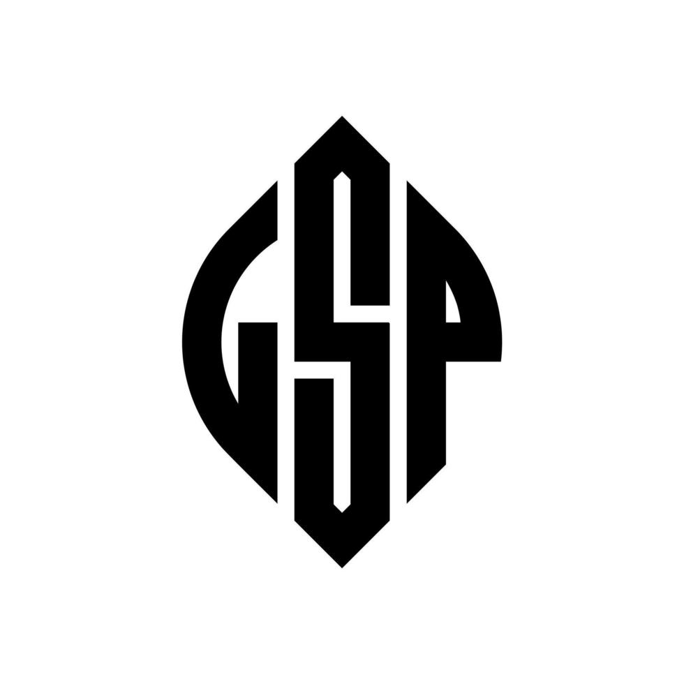 lsp cirkel letter logo ontwerp met cirkel en ellipsvorm. lsp ellipsletters met typografische stijl. de drie initialen vormen een cirkellogo. lsp cirkel embleem abstracte monogram brief mark vector. vector