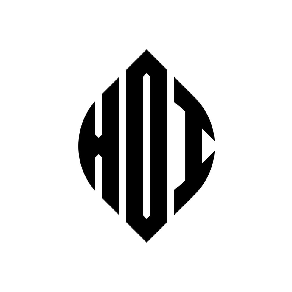 xdi cirkel letter logo ontwerp met cirkel en ellipsvorm. xdi ellipsletters met typografische stijl. de drie initialen vormen een cirkellogo. xdi cirkel embleem abstracte monogram brief mark vector. vector