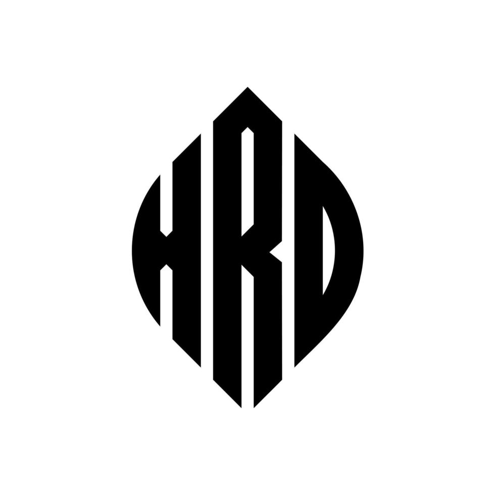 xro cirkel letter logo ontwerp met cirkel en ellipsvorm. xro-ellipsletters met typografische stijl. de drie initialen vormen een cirkellogo. xro cirkel embleem abstracte monogram brief mark vector. vector