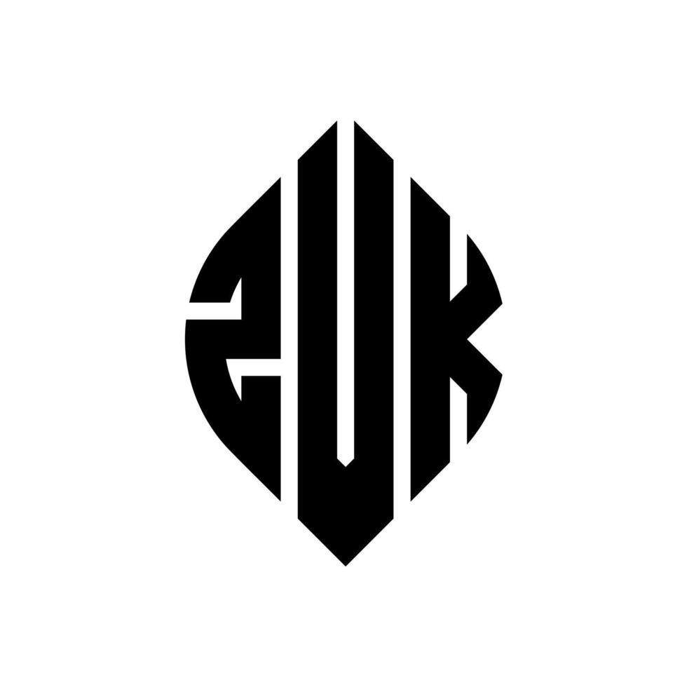 zvk cirkel letter logo ontwerp met cirkel en ellipsvorm. zvk ellipsletters met typografische stijl. de drie initialen vormen een cirkellogo. zvk cirkel embleem abstracte monogram brief mark vector. vector