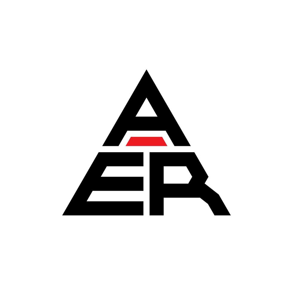 aer driehoek brief logo ontwerp met driehoekige vorm. aer driehoek logo ontwerp monogram. aer driehoek vector logo sjabloon met rode kleur. aer driehoekig logo eenvoudig, elegant en luxueus logo.