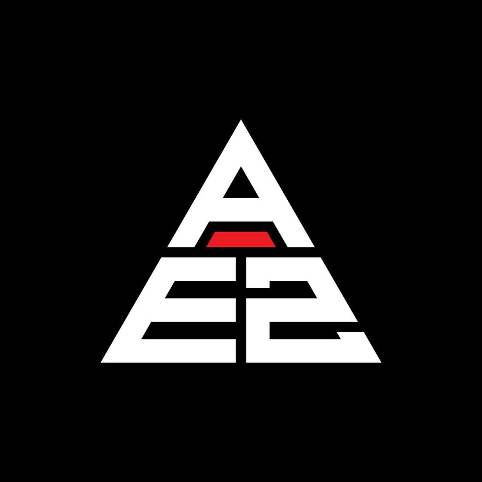 aez driehoek brief logo ontwerp met driehoekige vorm. aez driehoek logo ontwerp monogram. aez driehoek vector logo sjabloon met rode kleur. aez driehoekig logo eenvoudig, elegant en luxueus logo.