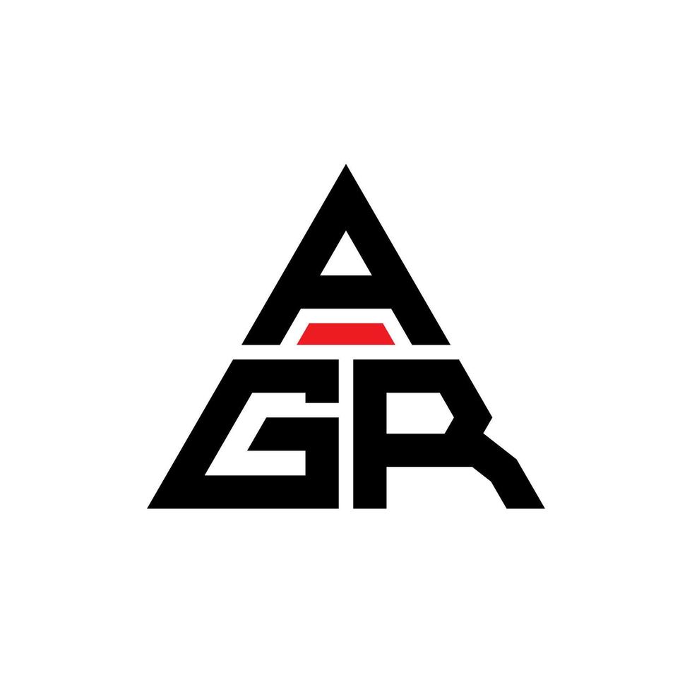 agr driehoek brief logo ontwerp met driehoekige vorm. agr driehoek logo ontwerp monogram. agr driehoek vector logo sjabloon met rode kleur. agr driehoekig logo eenvoudig, elegant en luxueus logo.