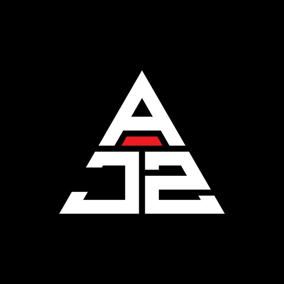 ajz driehoek letter logo ontwerp met driehoekige vorm. ajz driehoek logo ontwerp monogram. ajz driehoek vector logo sjabloon met rode kleur. ajz driehoekig logo eenvoudig, elegant en luxueus logo.