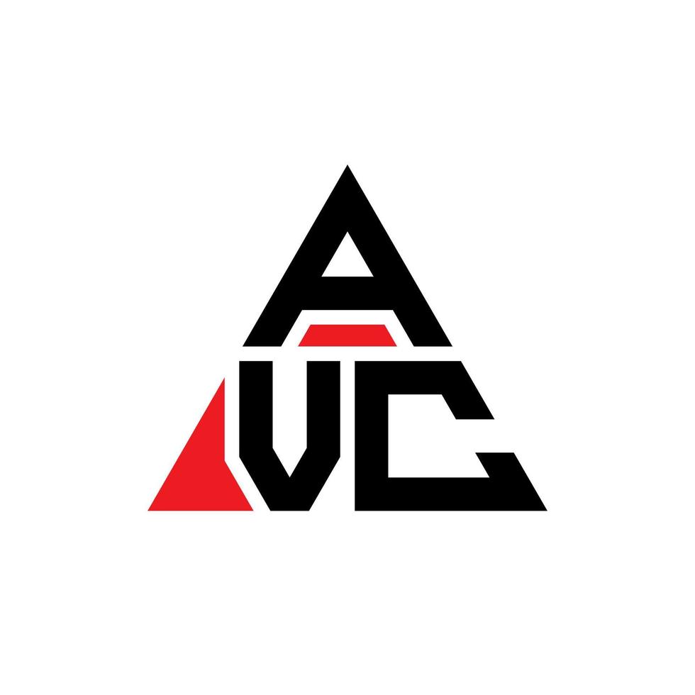 avc driehoek brief logo ontwerp met driehoekige vorm. avc driehoek logo ontwerp monogram. avc driehoek vector logo sjabloon met rode kleur. avc driehoekig logo eenvoudig, elegant en luxueus logo.