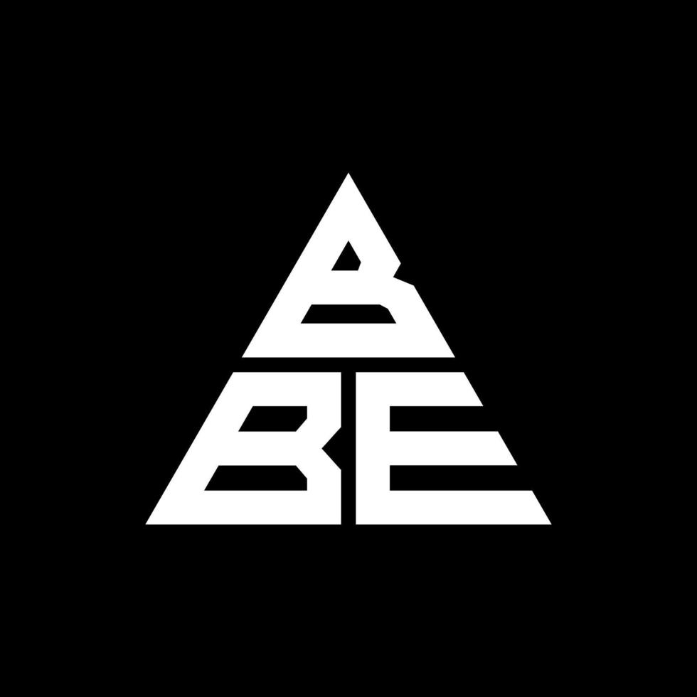 bbe driehoek brief logo ontwerp met driehoekige vorm. bbe driehoek logo ontwerp monogram. bbe driehoek vector logo sjabloon met rode kleur. bbe driehoekig logo eenvoudig, elegant en luxueus logo.