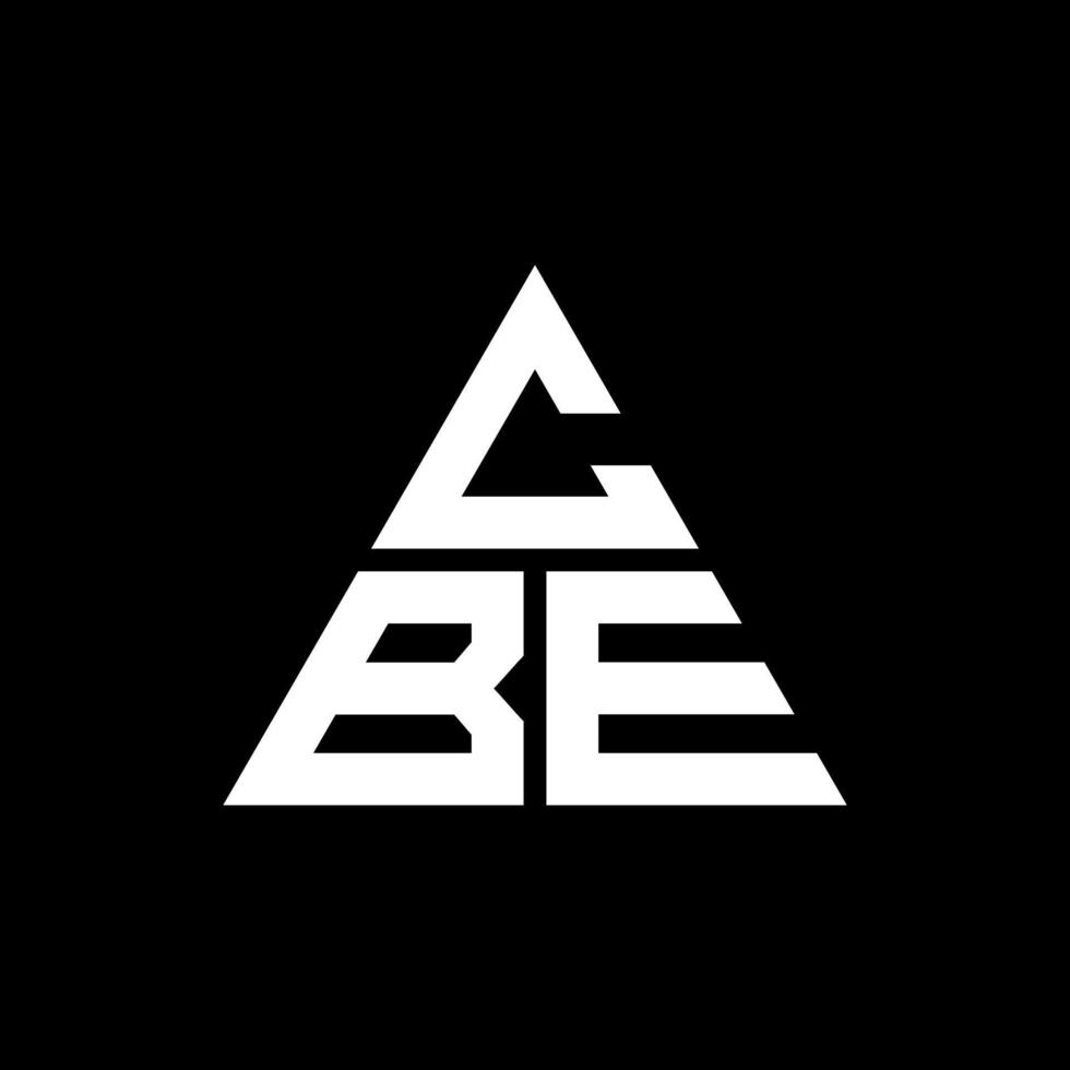 cbe driehoek brief logo ontwerp met driehoekige vorm. cbe driehoek logo ontwerp monogram. cbe driehoek vector logo sjabloon met rode kleur. cbe driehoekig logo eenvoudig, elegant en luxueus logo.