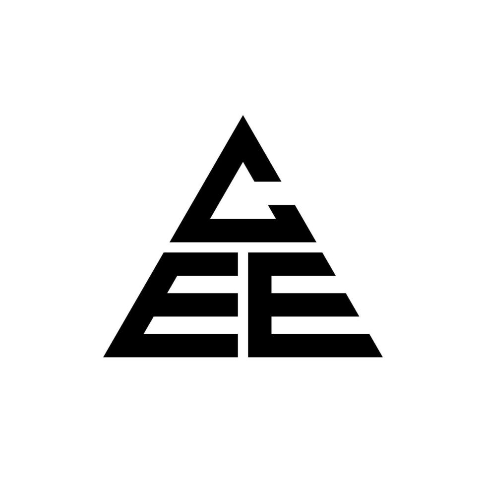 cee driehoek brief logo ontwerp met driehoekige vorm. cee driehoek logo ontwerp monogram. cee driehoek vector logo sjabloon met rode kleur. cee driehoekig logo eenvoudig, elegant en luxueus logo.