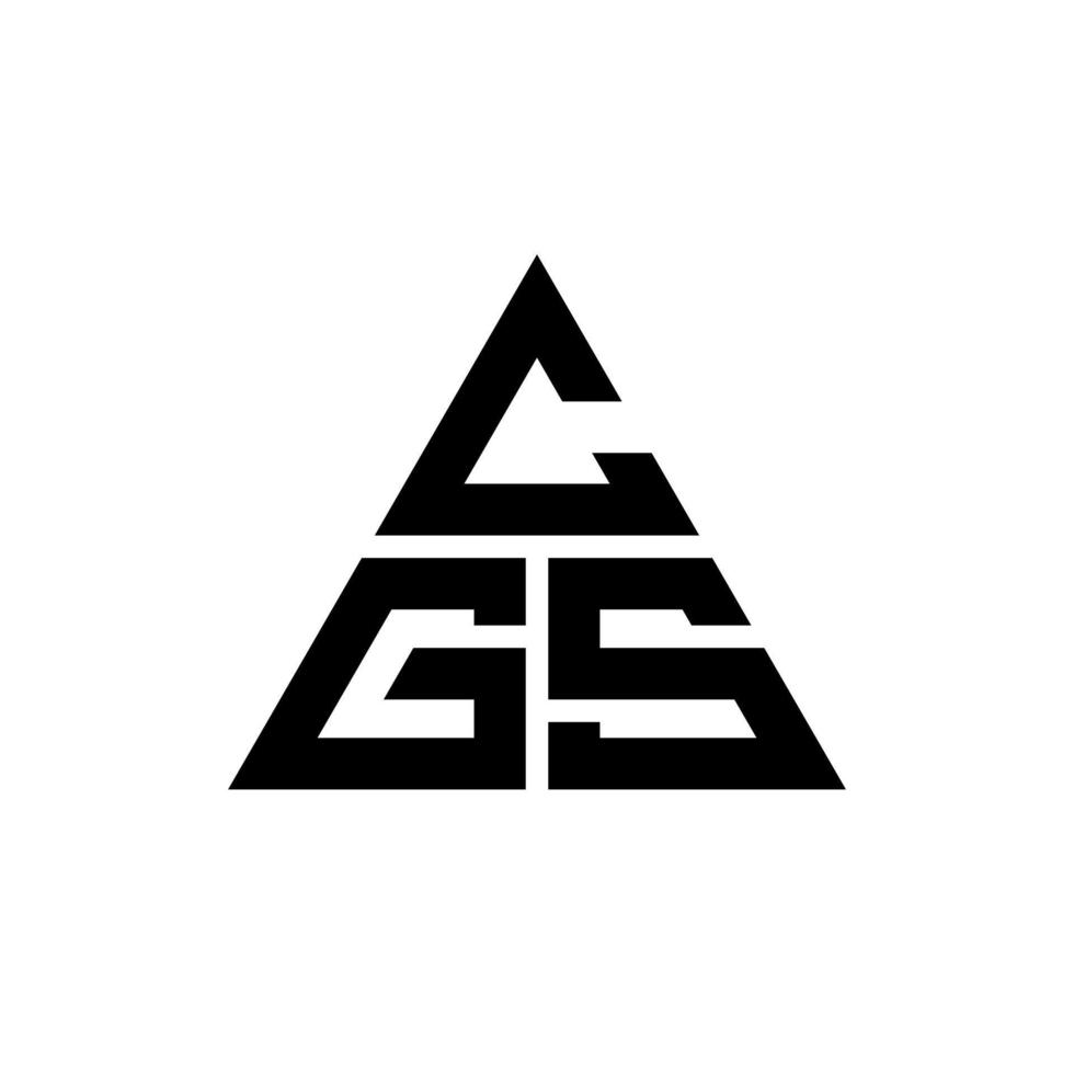 cgs driehoek brief logo ontwerp met driehoekige vorm. cgs driehoek logo ontwerp monogram. cgs driehoek vector logo sjabloon met rode kleur. cgs driehoekig logo eenvoudig, elegant en luxueus logo.