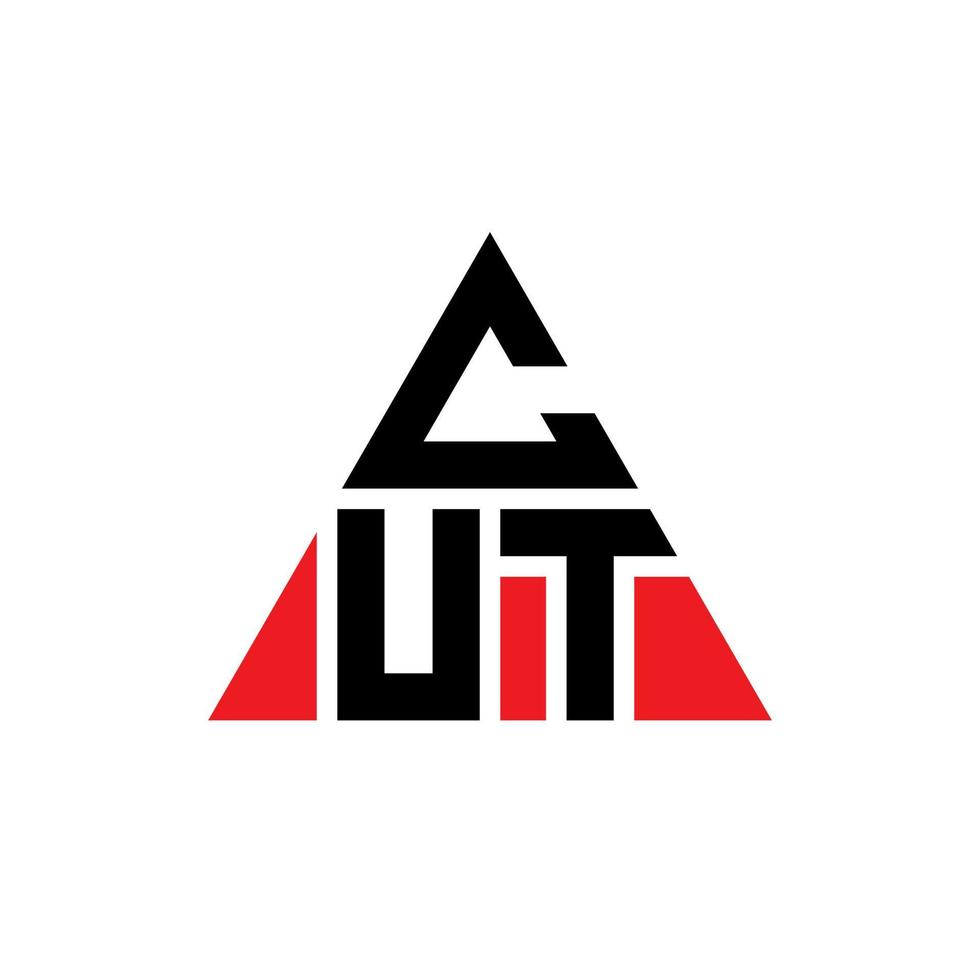 gesneden driehoeksletter logo ontwerp met driehoekige vorm. gesneden driehoek logo ontwerp monogram. gesneden driehoek vector logo sjabloon met rode kleur. gesneden driehoekig logo eenvoudig, elegant en luxueus logo.