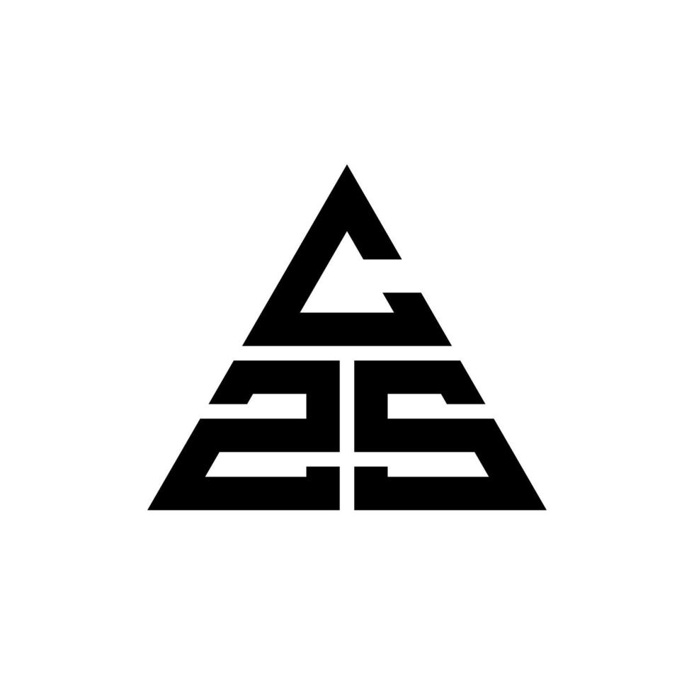 czs driehoek brief logo ontwerp met driehoekige vorm. czs driehoek logo ontwerp monogram. czs driehoek vector logo sjabloon met rode kleur. czs driehoekig logo eenvoudig, elegant en luxueus logo.