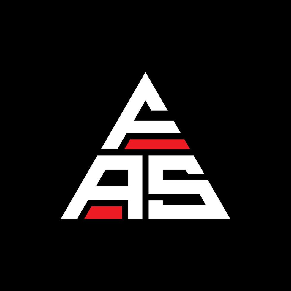 fas driehoek brief logo ontwerp met driehoekige vorm. fas driehoek logo ontwerp monogram. fas driehoek vector logo sjabloon met rode kleur. fas driehoekig logo eenvoudig, elegant en luxueus logo.