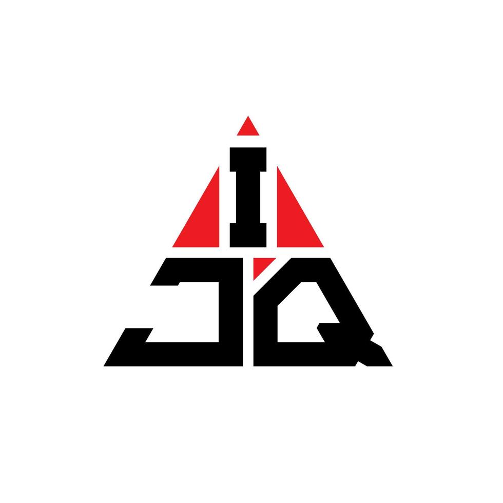 ijq driehoek brief logo ontwerp met driehoekige vorm. ijq driehoek logo ontwerp monogram. ijq driehoek vector logo sjabloon met rode kleur. ijq driehoekig logo eenvoudig, elegant en luxueus logo.