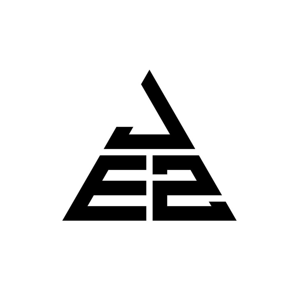 jez driehoek brief logo ontwerp met driehoekige vorm. jez driehoek logo ontwerp monogram. jez driehoek vector logo sjabloon met rode kleur. jez driehoekig logo eenvoudig, elegant en luxueus logo.