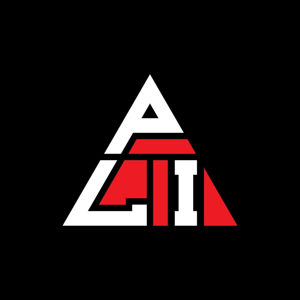 pli driehoek brief logo ontwerp met driehoekige vorm. pli driehoek logo ontwerp monogram. pli driehoek vector logo sjabloon met rode kleur. pli driehoekig logo eenvoudig, elegant en luxueus logo.