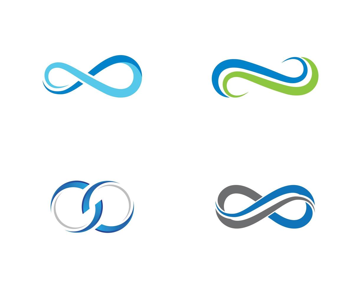 oneindig logo set vector