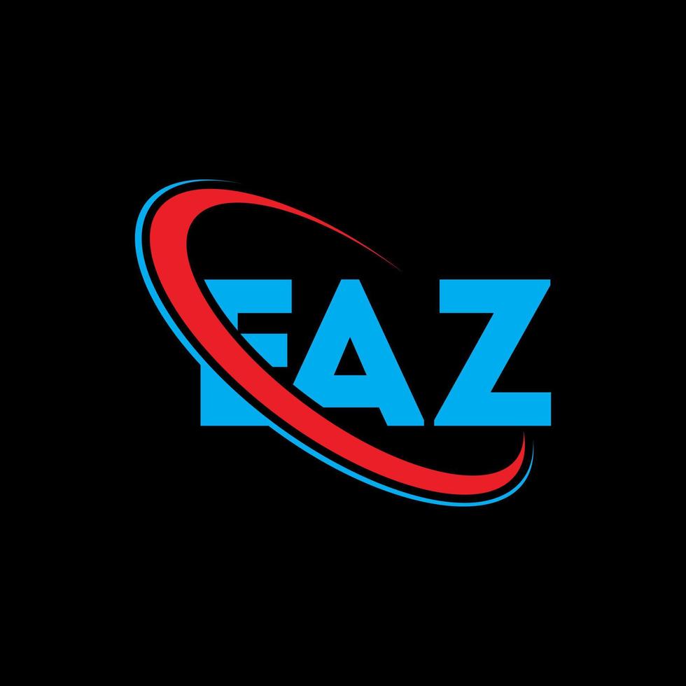 eaz-logo. ez brief. eaz brief logo ontwerp. initialen eaz logo gekoppeld aan cirkel en hoofdletter monogram logo. eaz typografie voor technologie, zaken en onroerend goed merk. vector