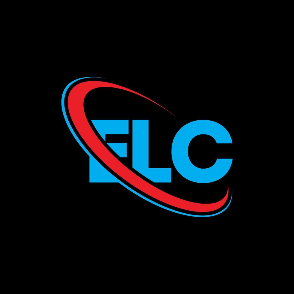 elc-logo. el brief. elc brief logo ontwerp. initialen elc logo gekoppeld aan cirkel en hoofdletter monogram logo. elc typografie voor technologie, zaken en onroerend goed merk. vector