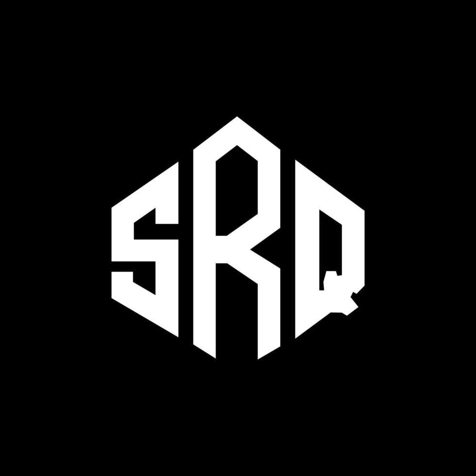 srq letter logo-ontwerp met veelhoekvorm. srq veelhoek en kubusvorm logo-ontwerp. srq zeshoek vector logo sjabloon witte en zwarte kleuren. srq-monogram, bedrijfs- en onroerendgoedlogo.