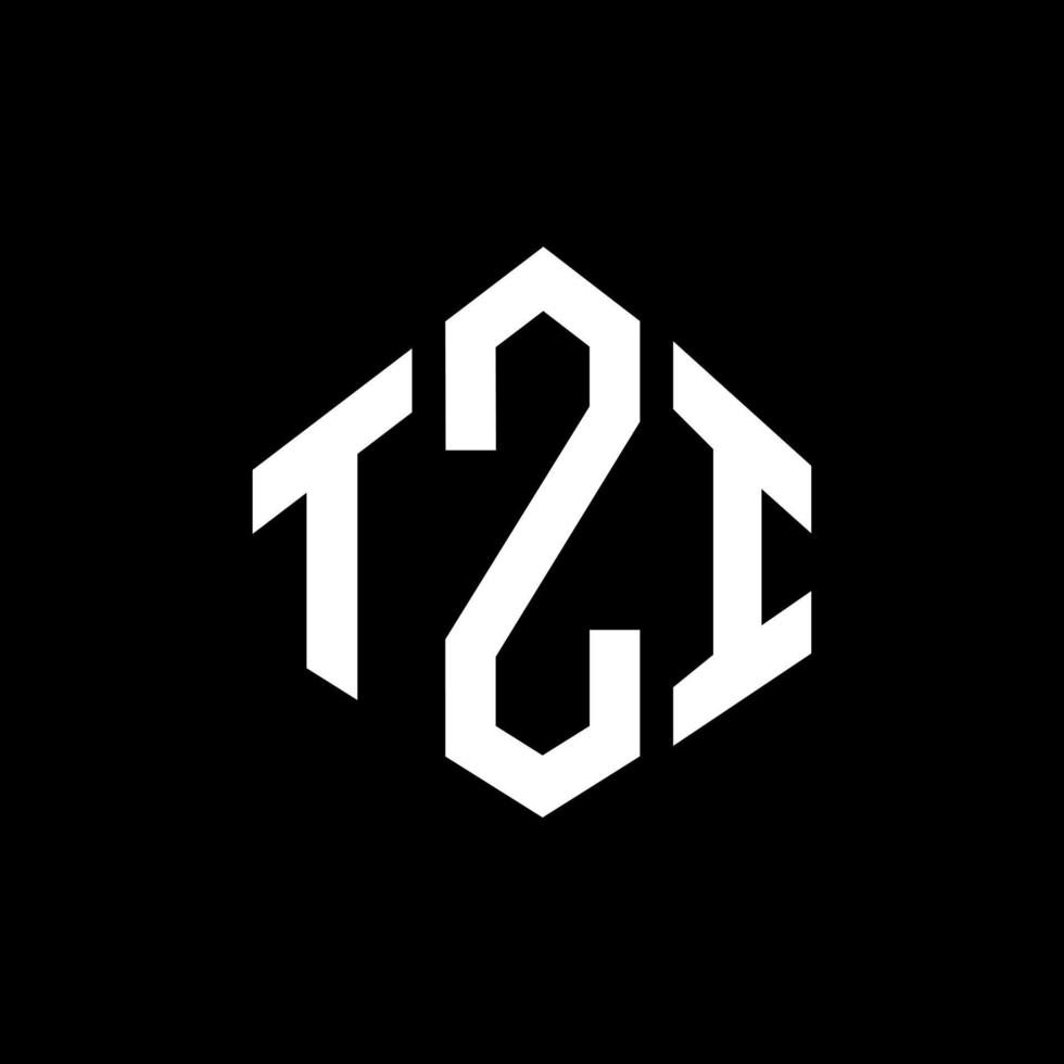 tzi letter logo-ontwerp met veelhoekvorm. tzi veelhoek en kubusvorm logo-ontwerp. tzi zeshoek vector logo sjabloon witte en zwarte kleuren. tzi-monogram, bedrijfs- en onroerendgoedlogo.