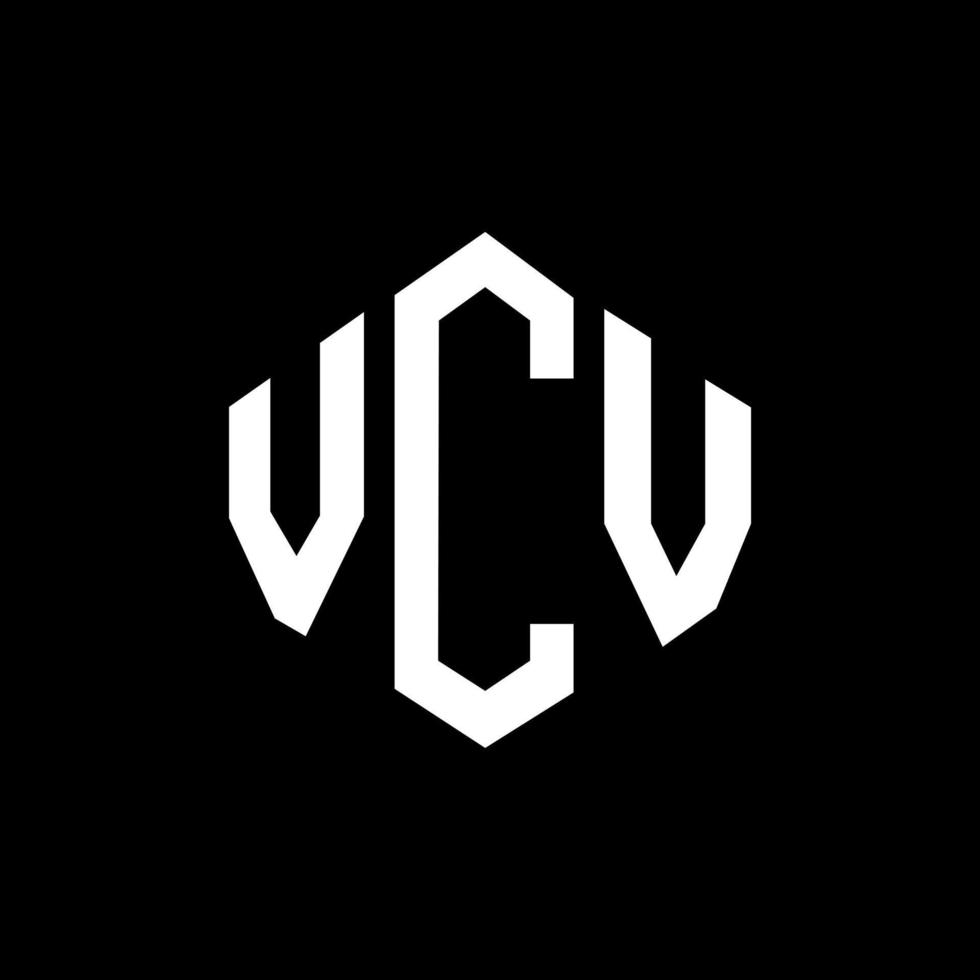 vcv letter logo-ontwerp met veelhoekvorm. vcv veelhoek en kubusvorm logo-ontwerp. vcv zeshoek vector logo sjabloon witte en zwarte kleuren. vcv-monogram, bedrijfs- en onroerendgoedlogo.