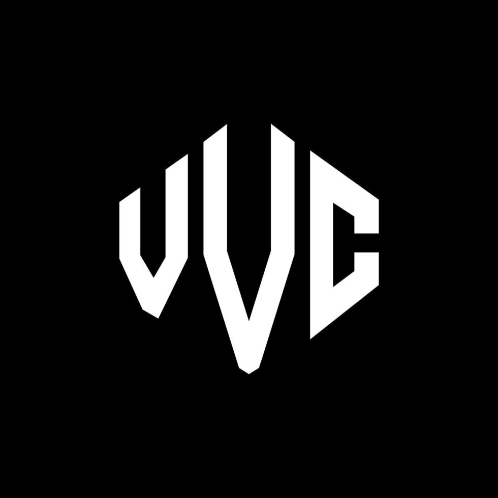 vvc letter logo-ontwerp met veelhoekvorm. vvc veelhoek en kubusvorm logo-ontwerp. vvc zeshoek vector logo sjabloon witte en zwarte kleuren. vvc-monogram, bedrijfs- en onroerendgoedlogo.