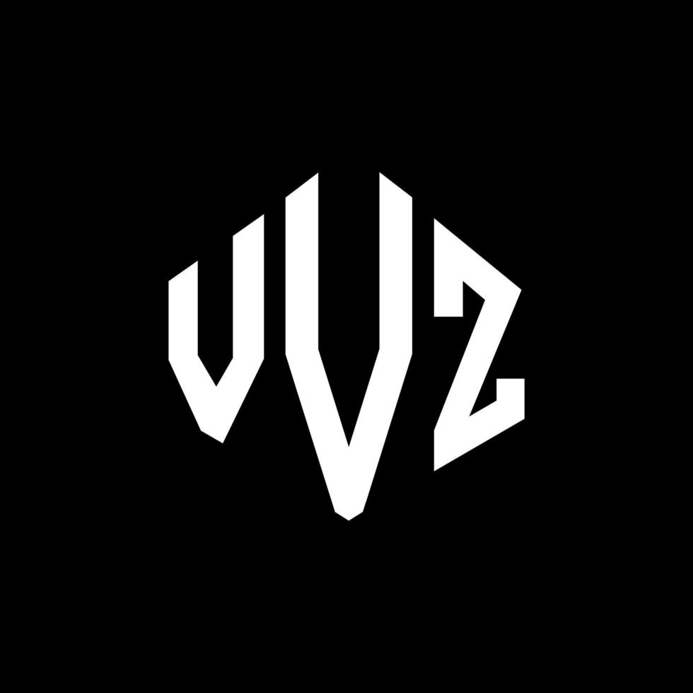 vvz letter logo-ontwerp met veelhoekvorm. vvz veelhoek en kubusvorm logo-ontwerp. vvz zeshoek vector logo sjabloon witte en zwarte kleuren. vvz monogram, business en onroerend goed logo.